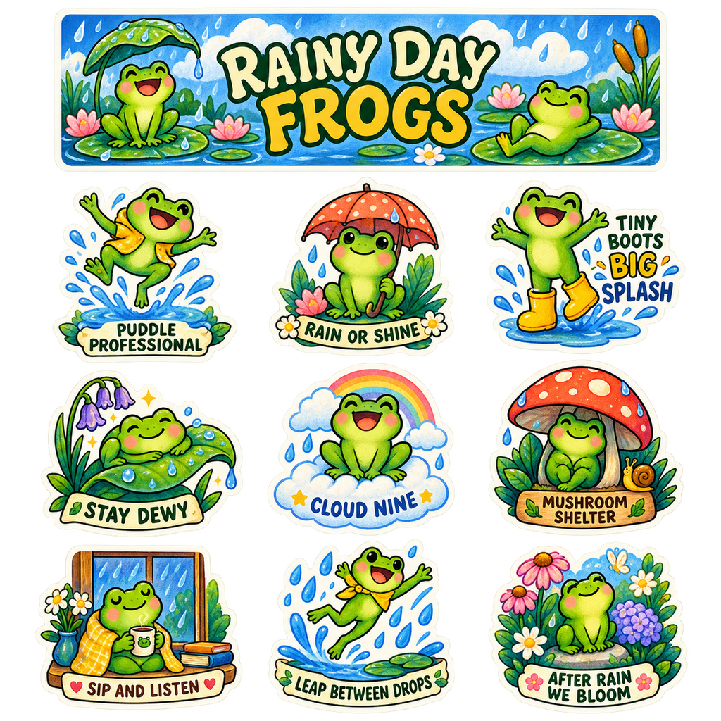 Rainy Day Frogs - image 1