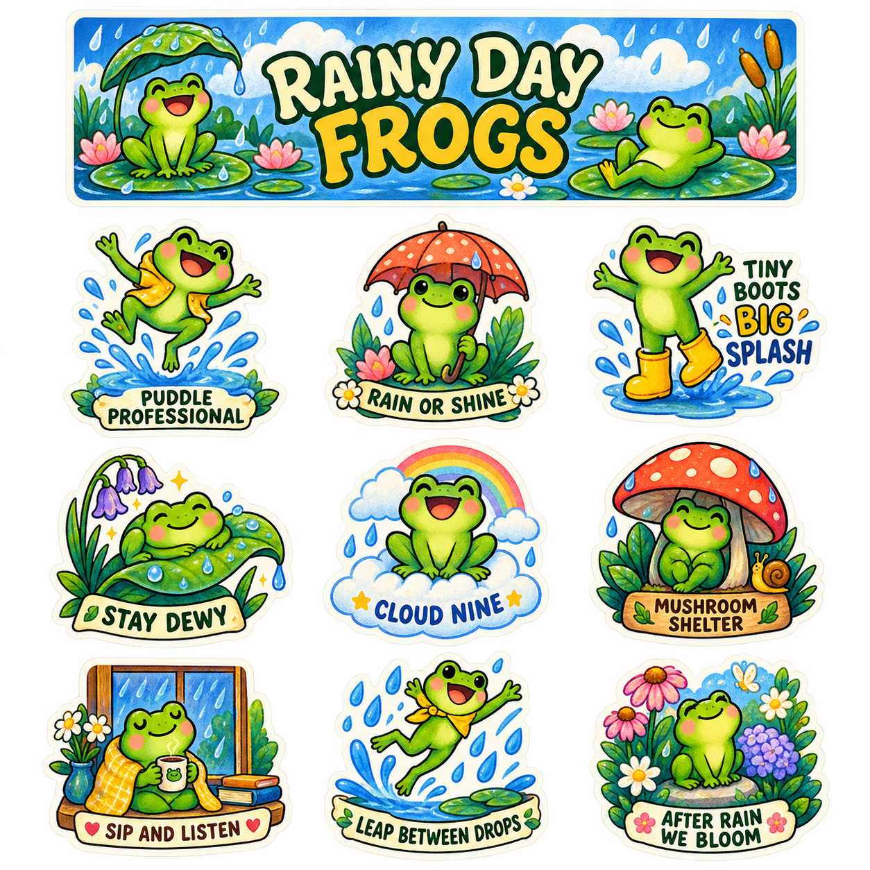 Rainy Day Frogs - image 1