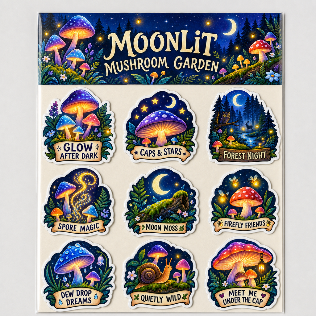 Moonlit Mushroom Garden - image 1