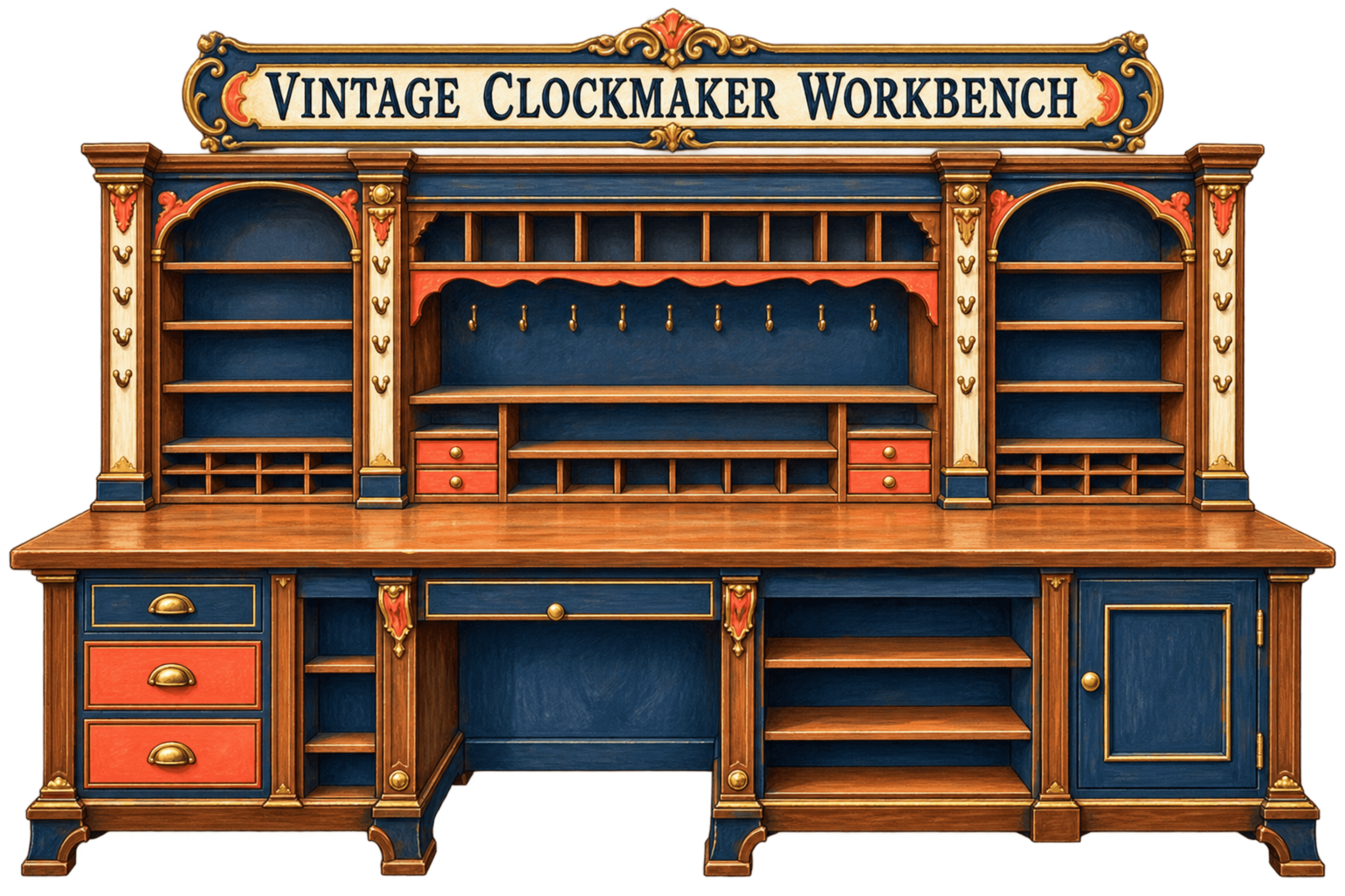 Vintage Clockmaker Workbench - image 1