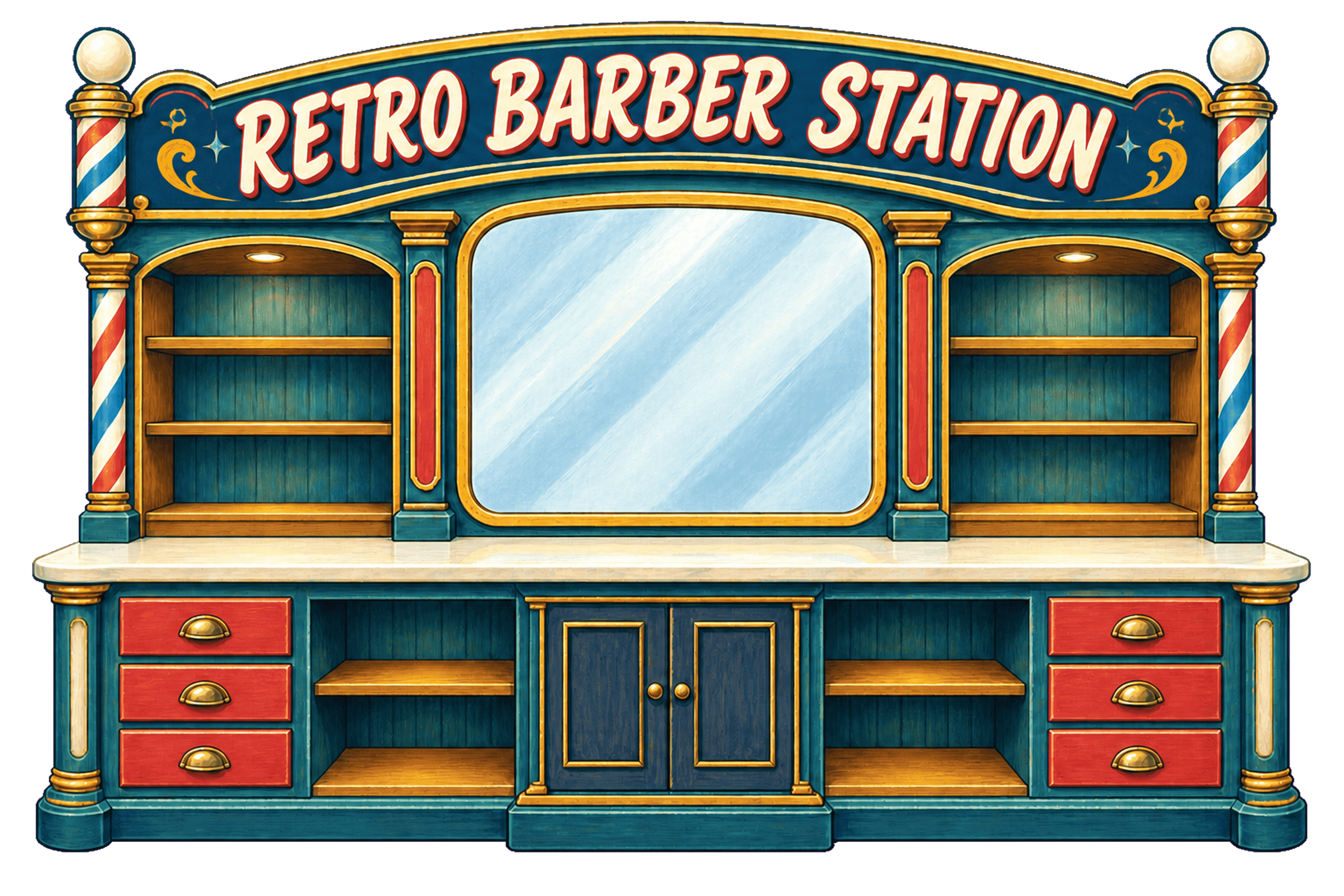 Retro Barber Station - image 1