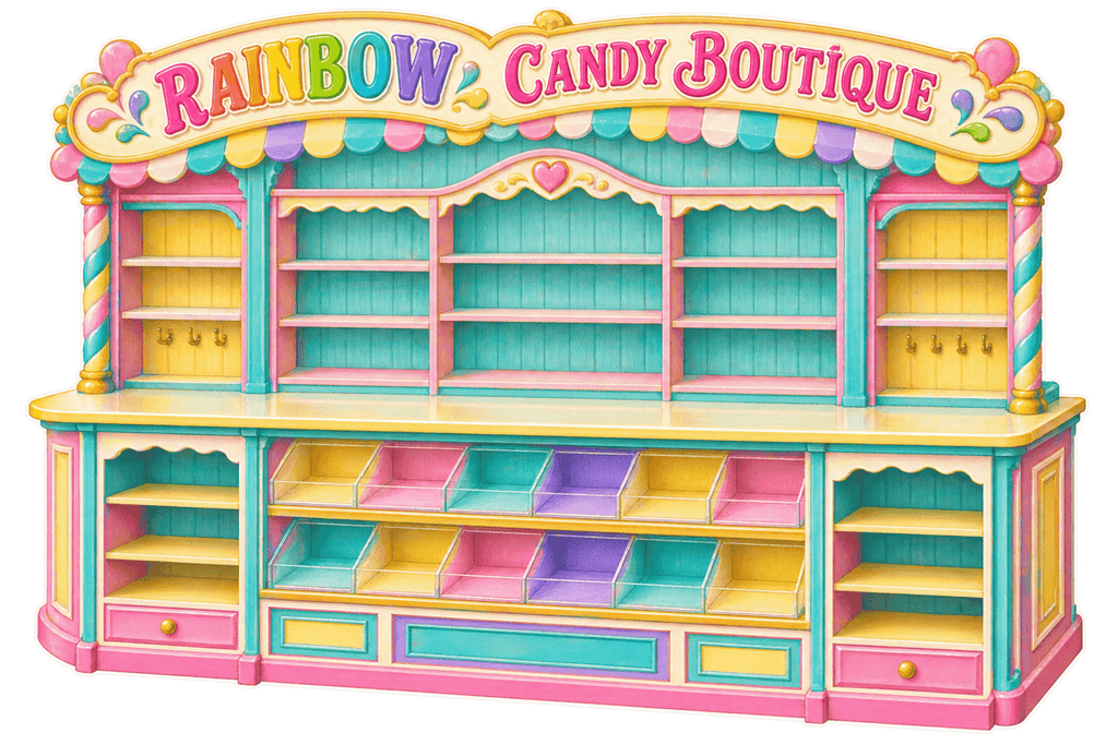 Rainbow Candy Boutique Cabinet - image 1