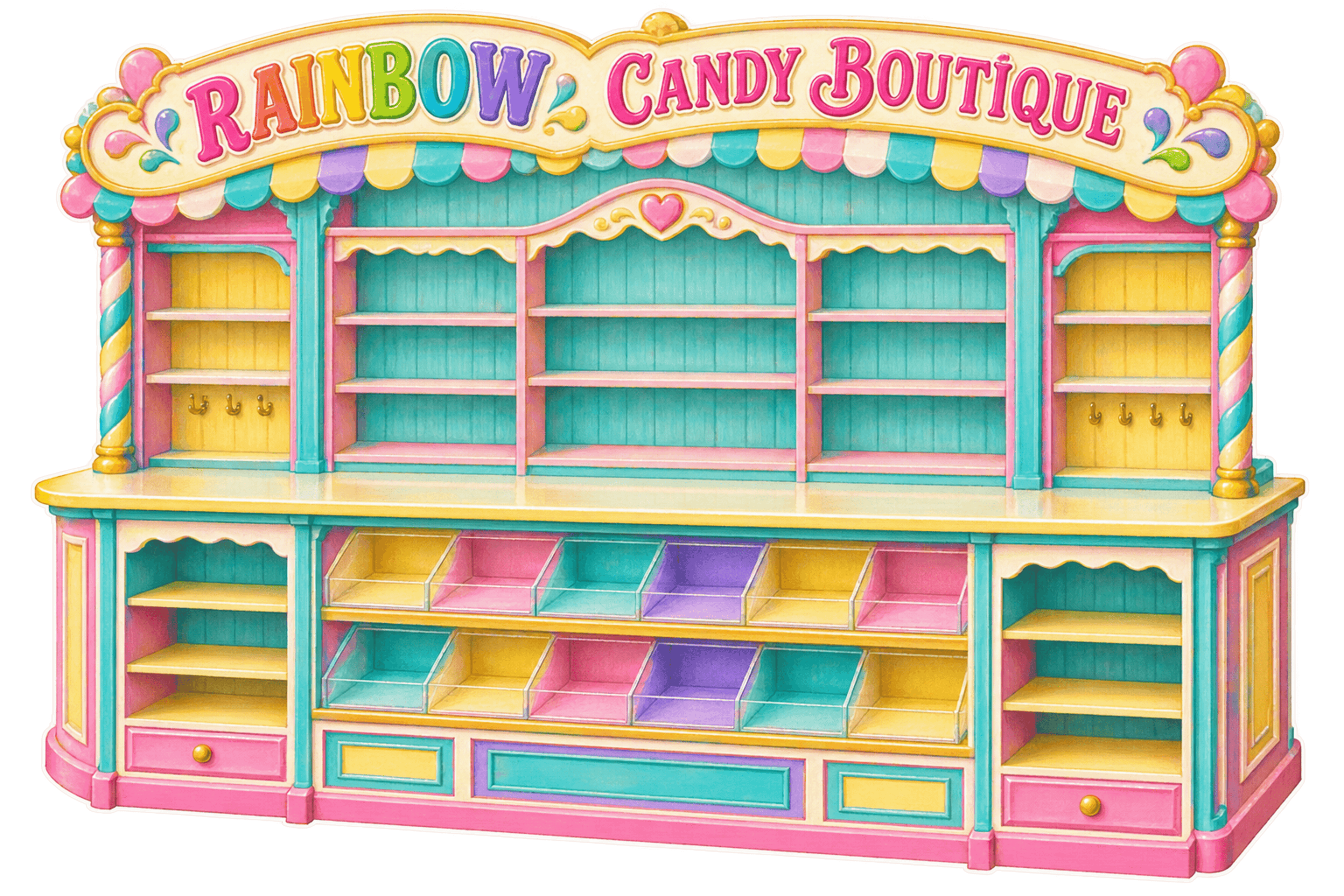 Rainbow Candy Boutique Cabinet - image 1