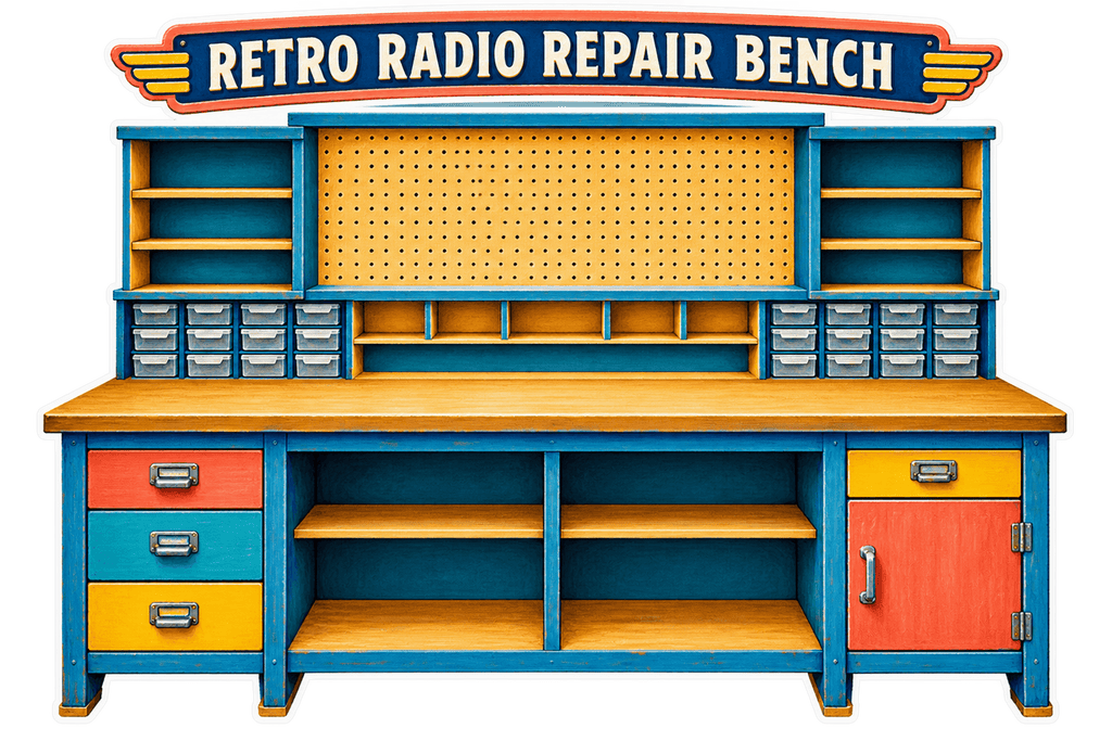 Retro Radio Repair Bench - image 1