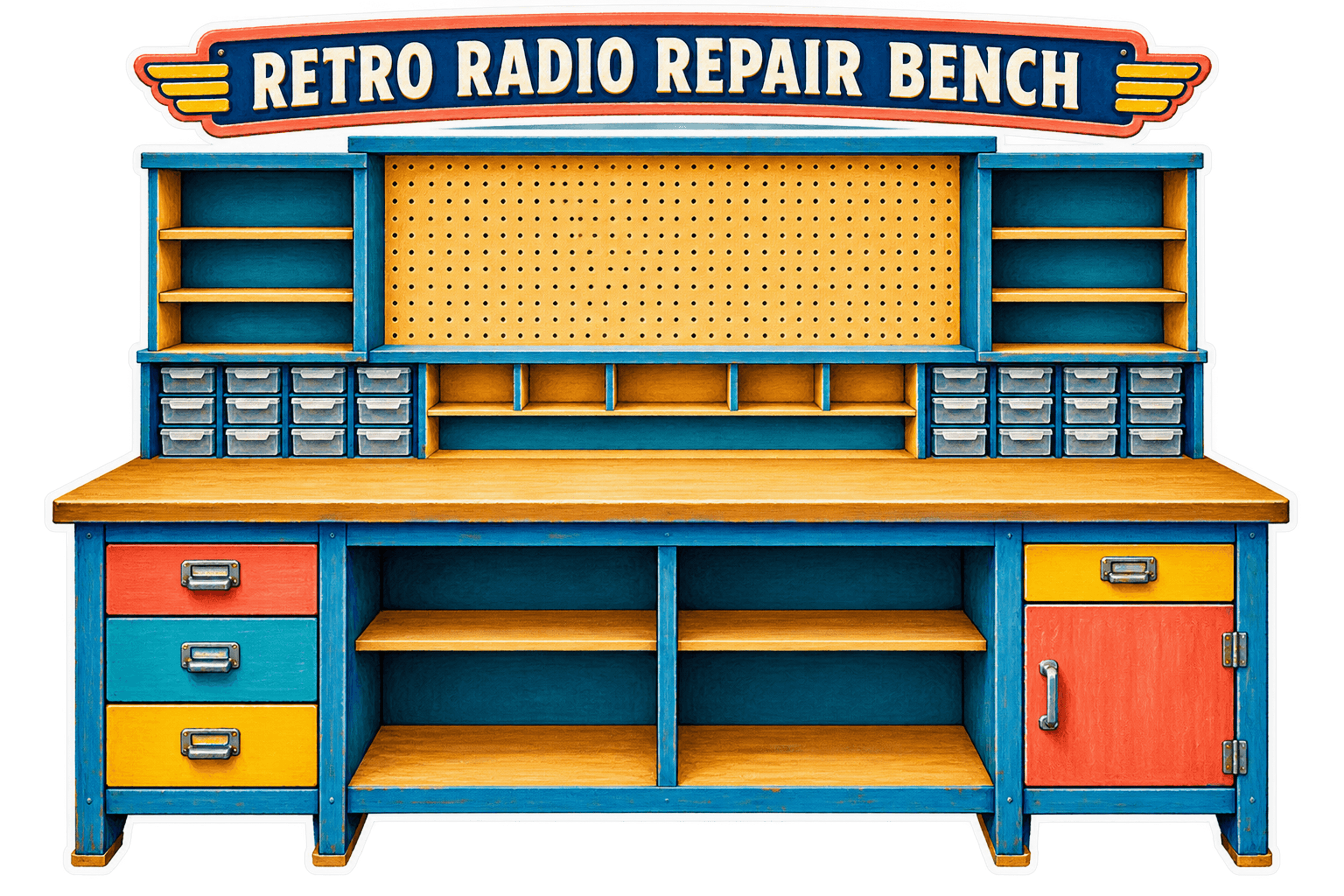 Retro Radio Repair Bench - image 1
