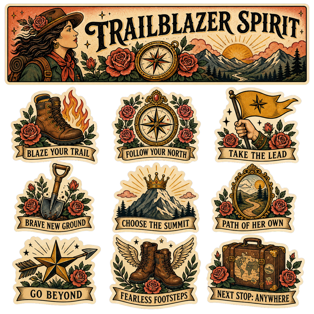 Trailblazer Spirit Space Panda Sticker Pack