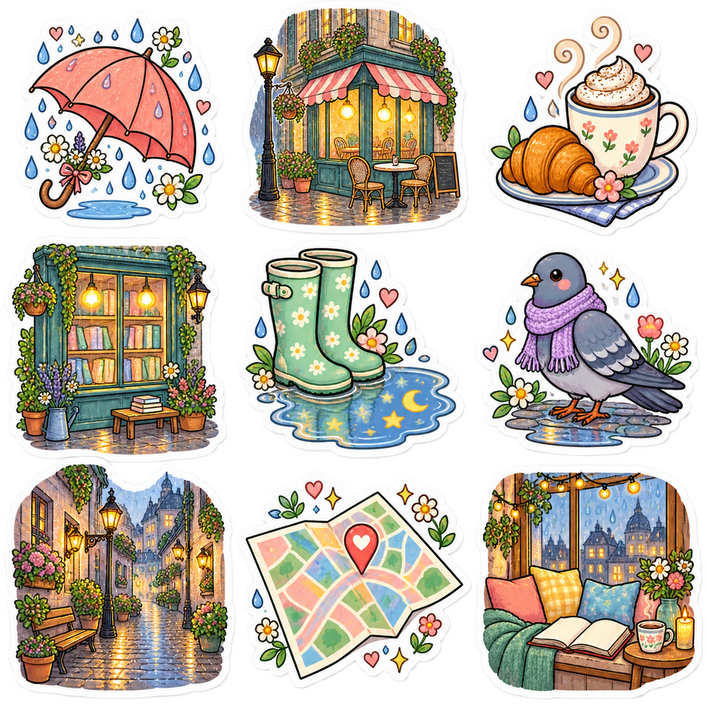Rainy City Cafe Walk - image 1