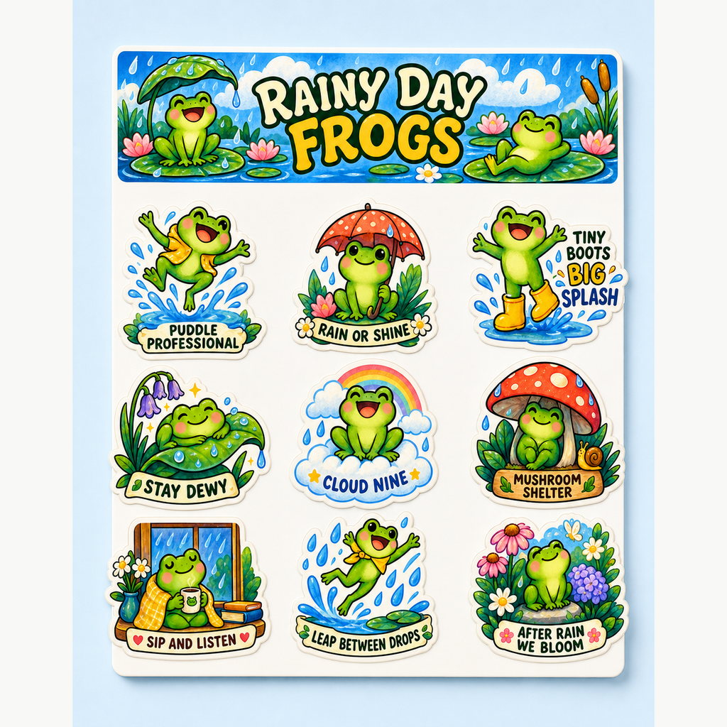 Rainy Day Frogs - image 2