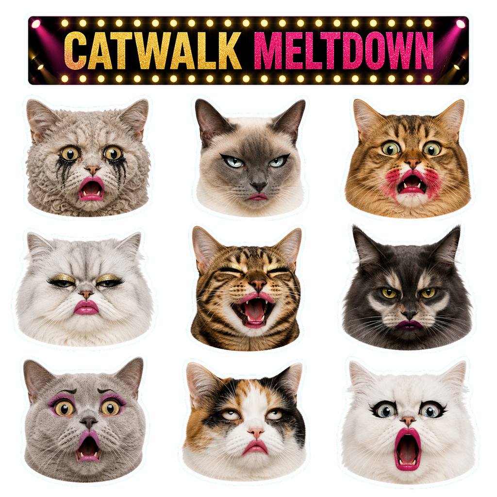 Exaggerated Cat Faces - image 2