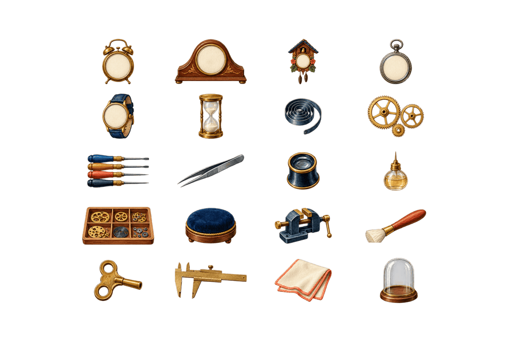 Vintage Clockmaker Workbench - image 2