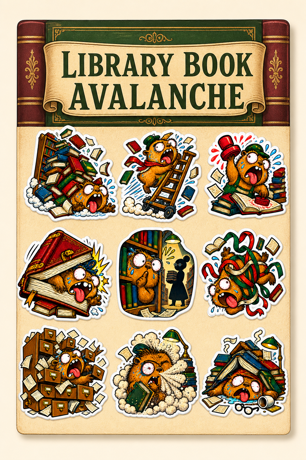 Library Book Avalanche - image 2