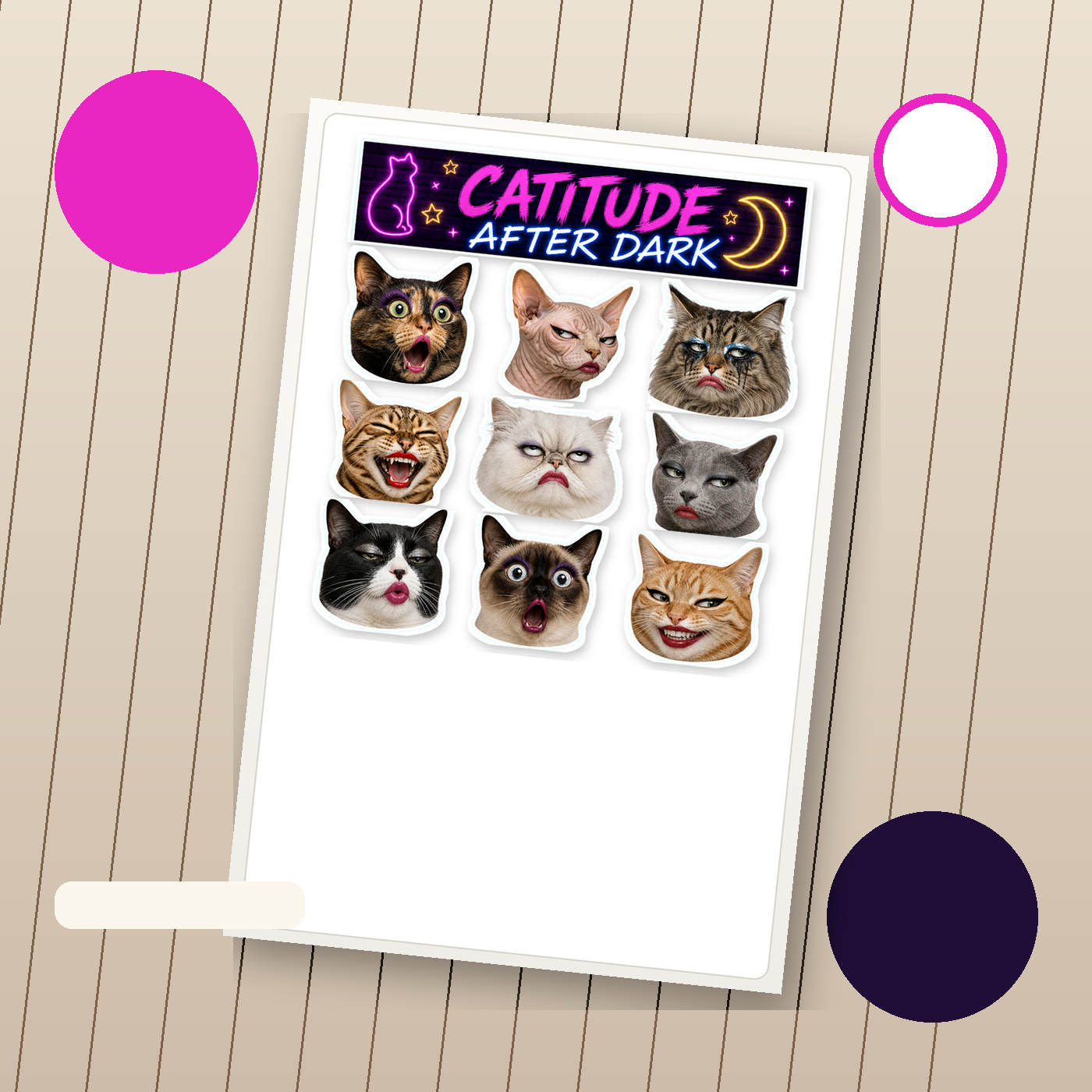 Exaggerated Cat Faces - image 3