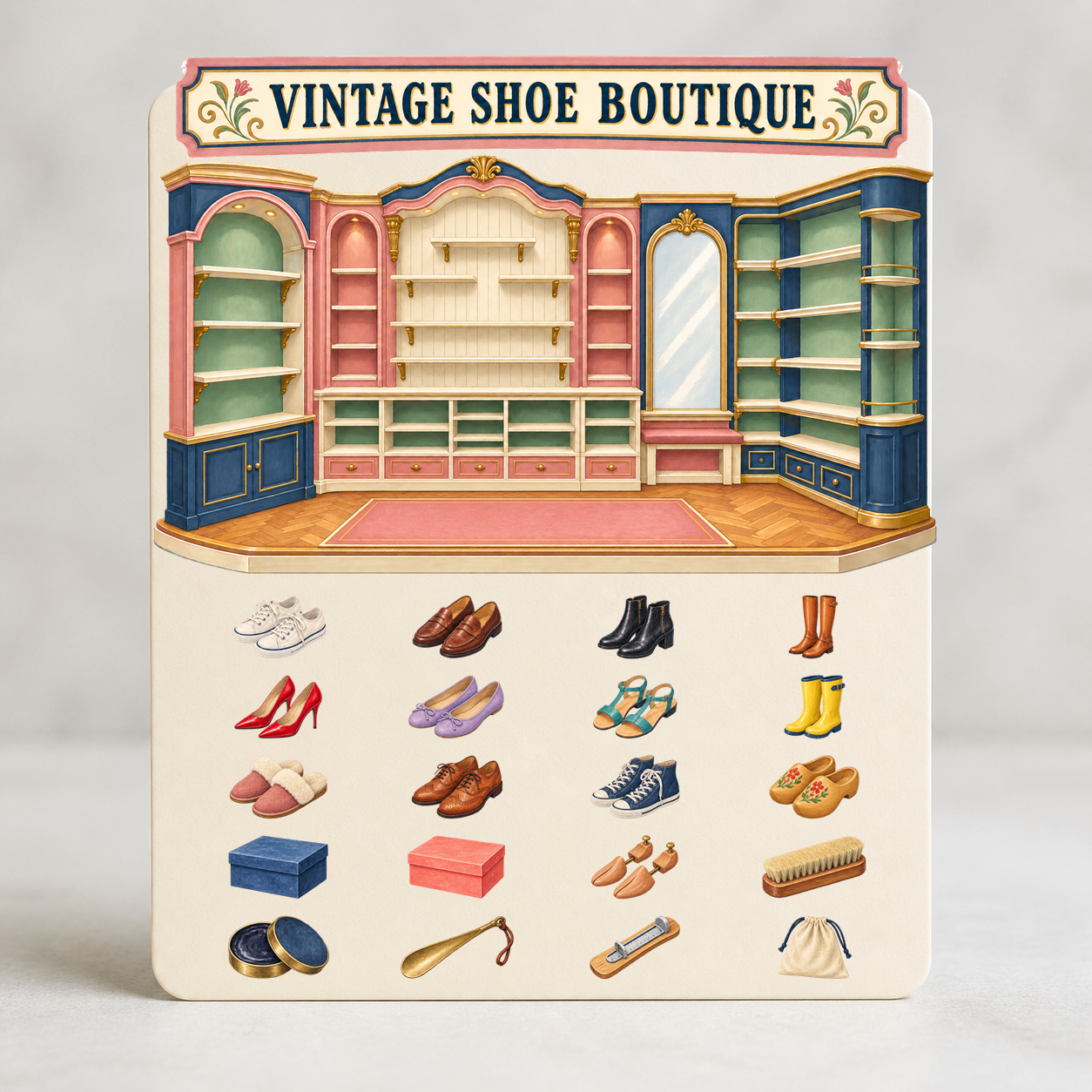 Vintage Shoe Boutique Display - image 3