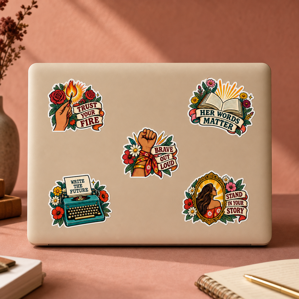 Own Your Voice Axolotl Sticker Pack