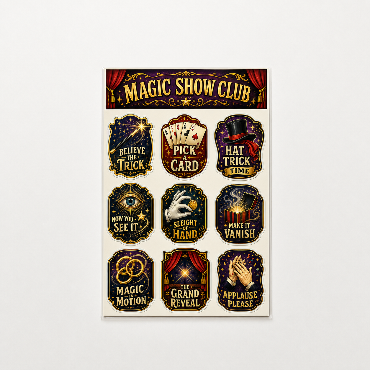 Magic Show Club Stickers Pack