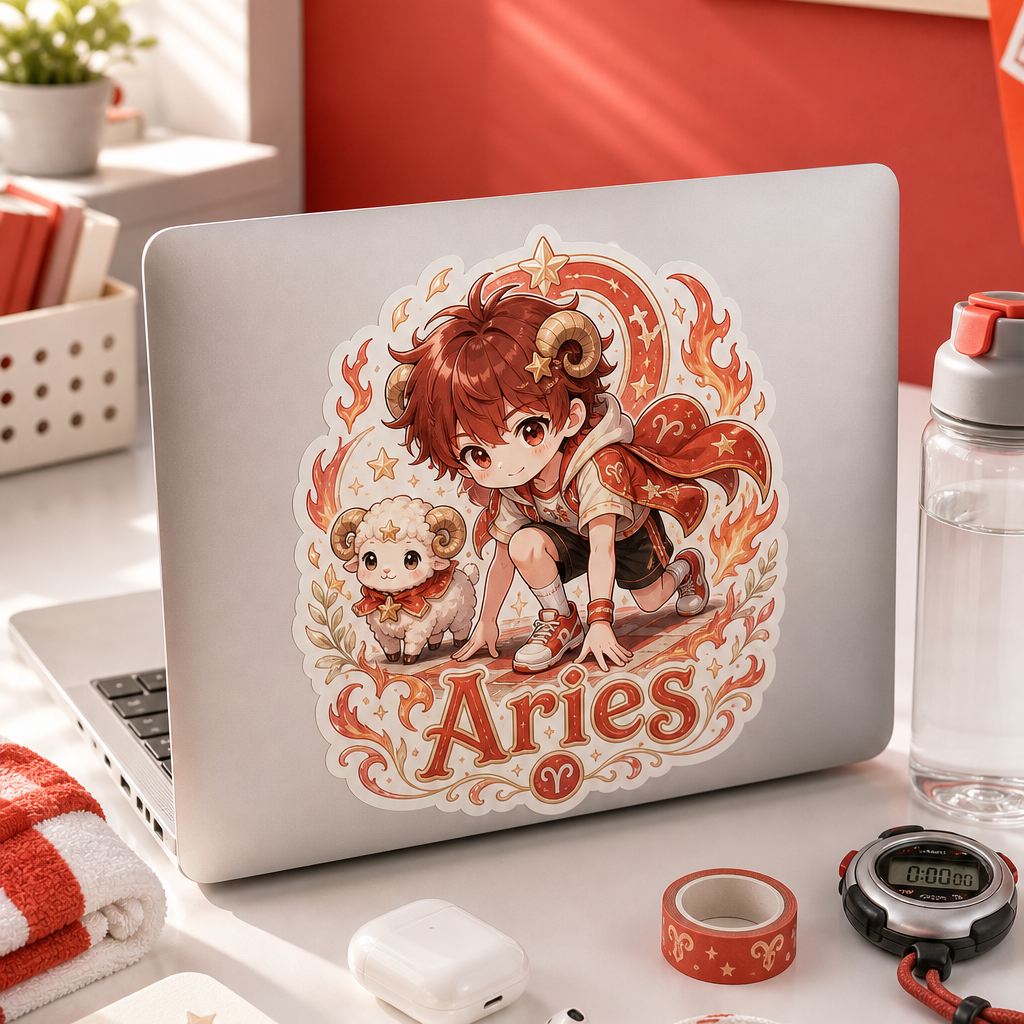 Aries Boy Sticker