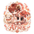 Aries Boy Sticker