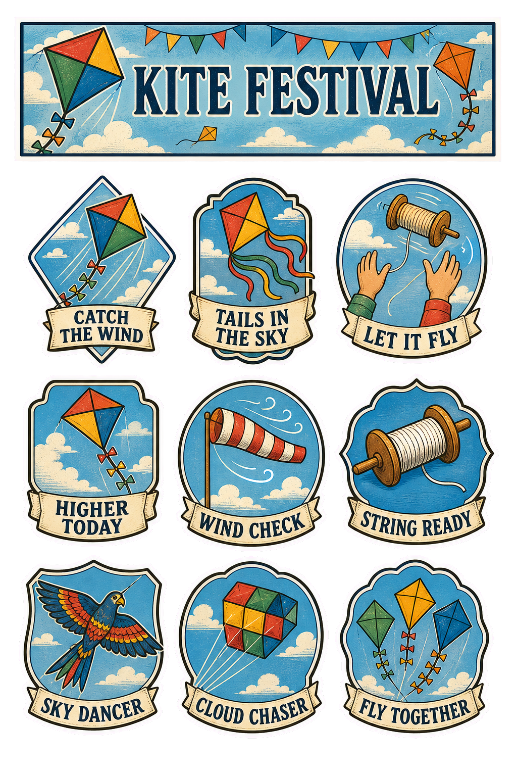 Kite Festival Sticker Pack
