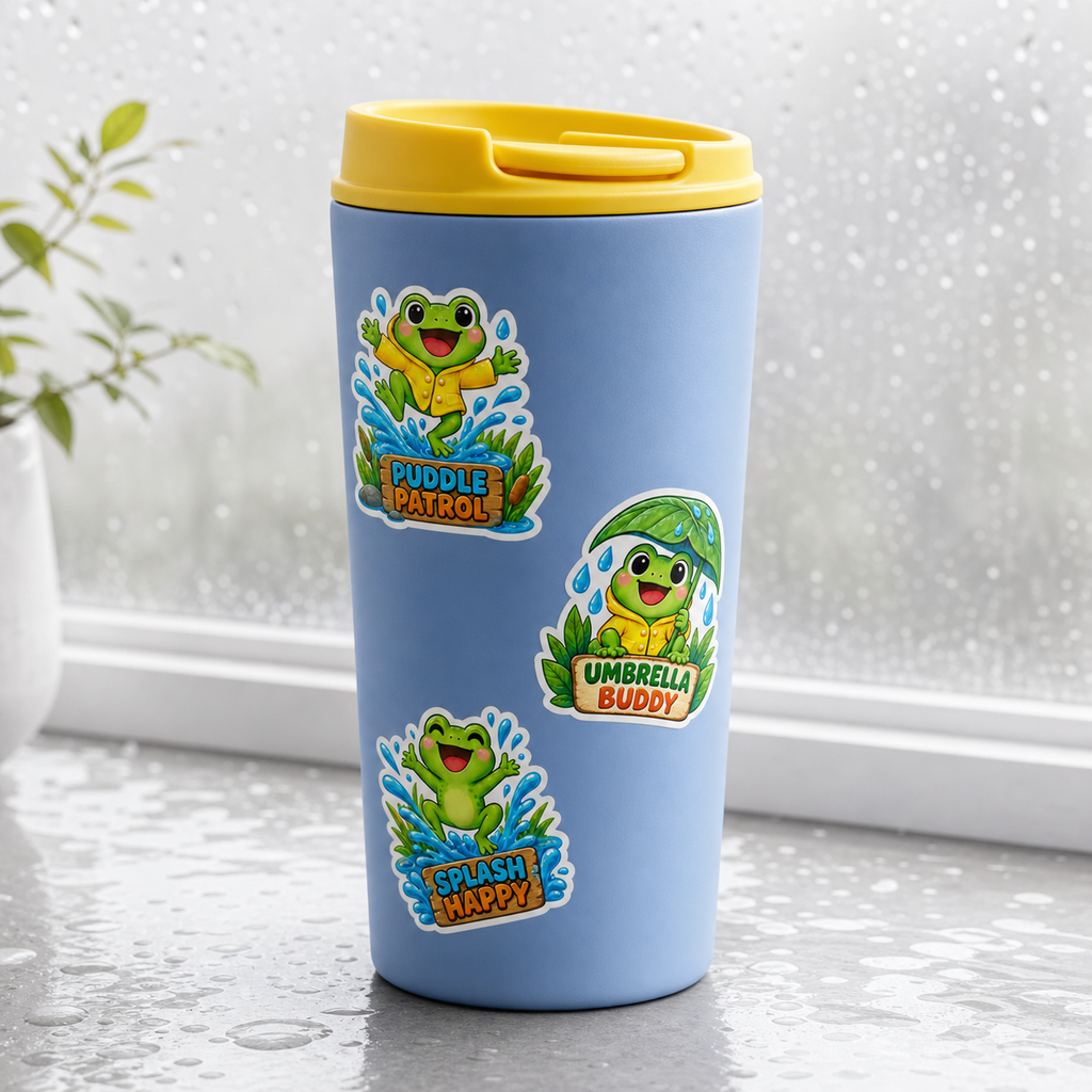 Rainy Day Frog Club Sticker Pack