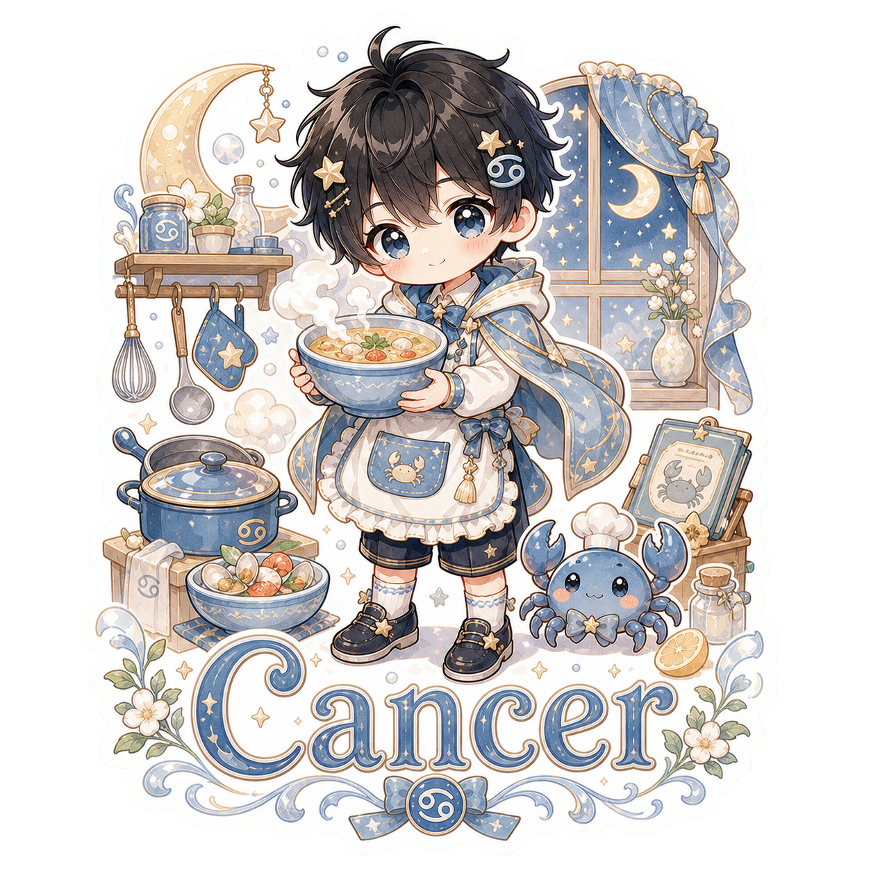 Cancer Boy Sticker
