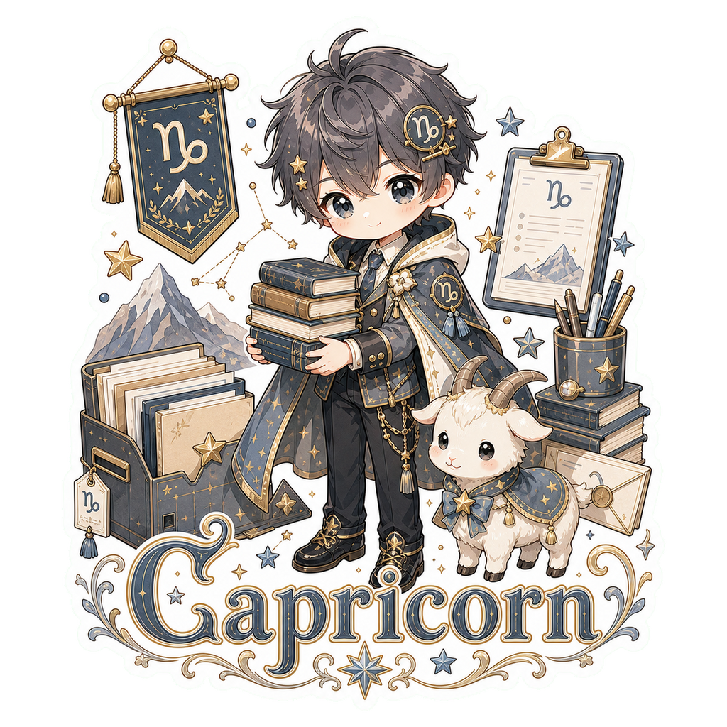 Capricorn Boy Sticker