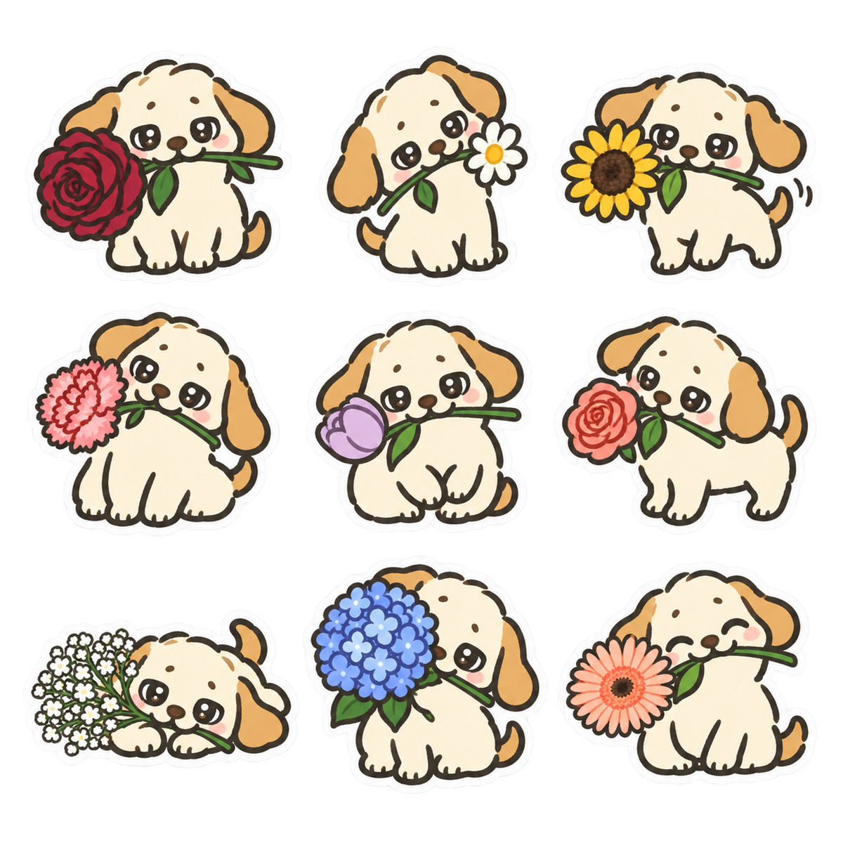 Flower Puppies