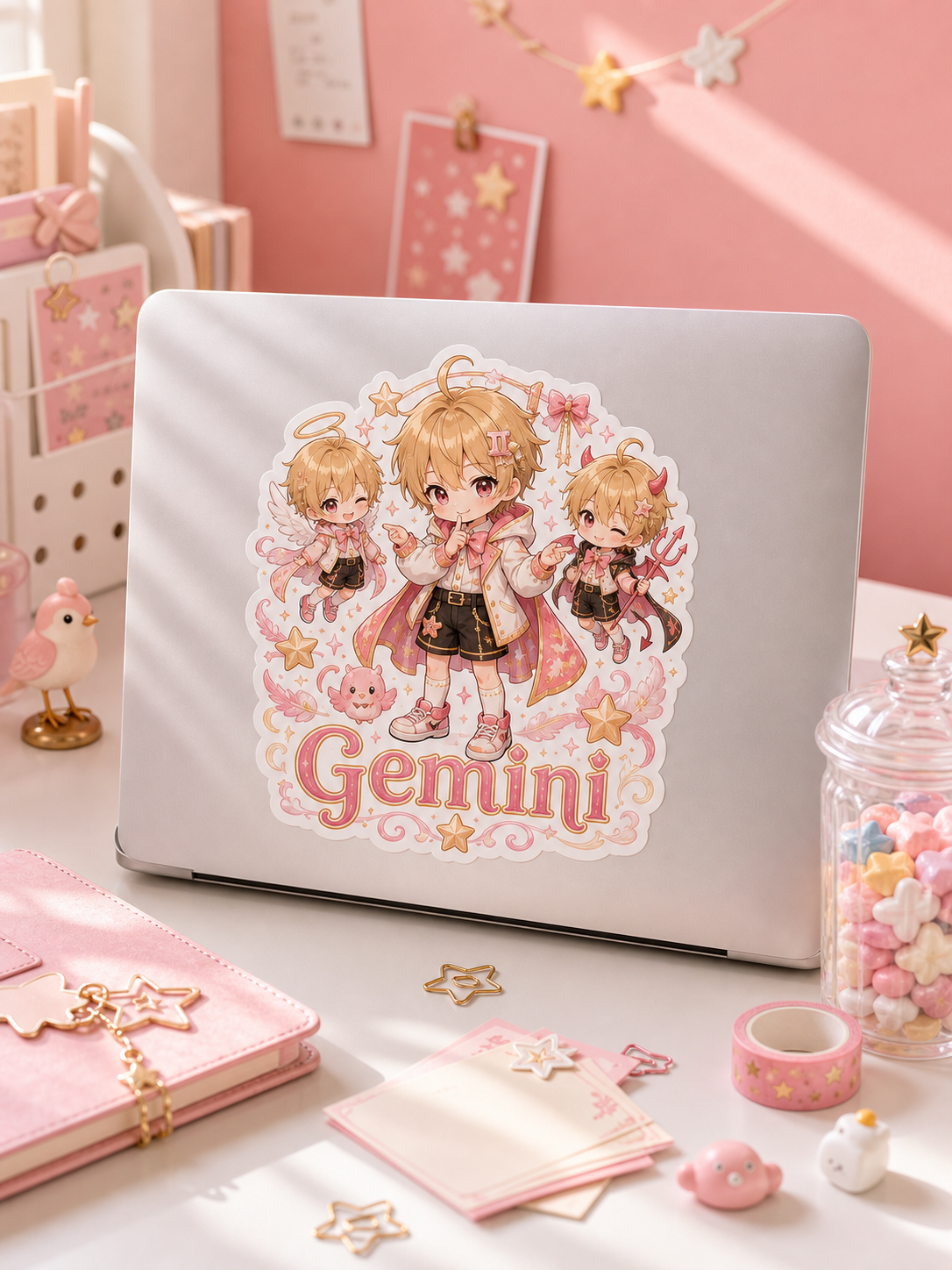 Gemini Boy Sticker