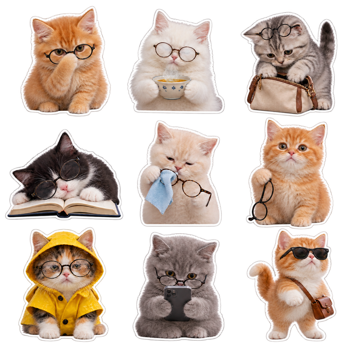 Glasses Cat Daily Life