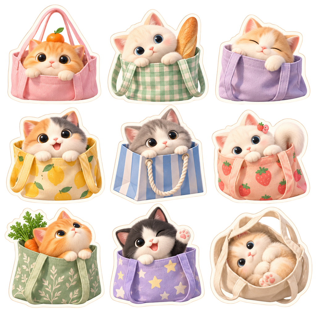 Shopping Bags Cat
