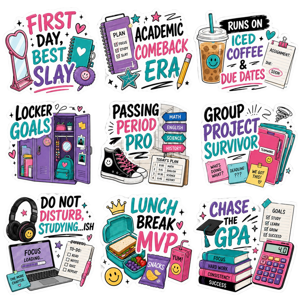 Back-to-School Sticker Pack