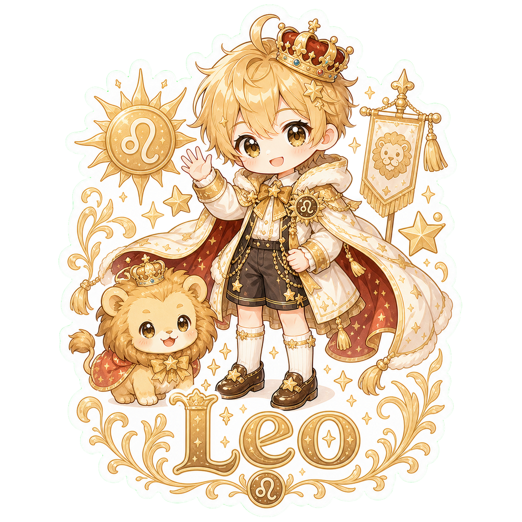 Leo Boy Sticker