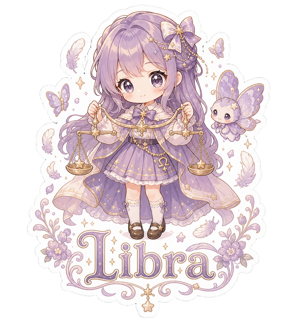 Libra Girl Sticker