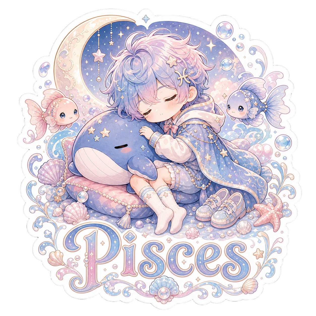 Pisces Boy Sticker
