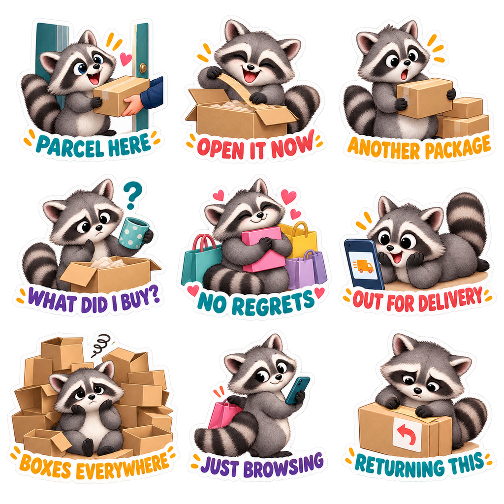 Racoon's parcel