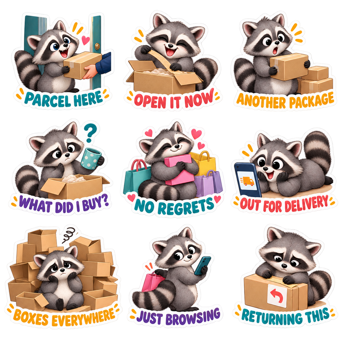 Racoon's parcel