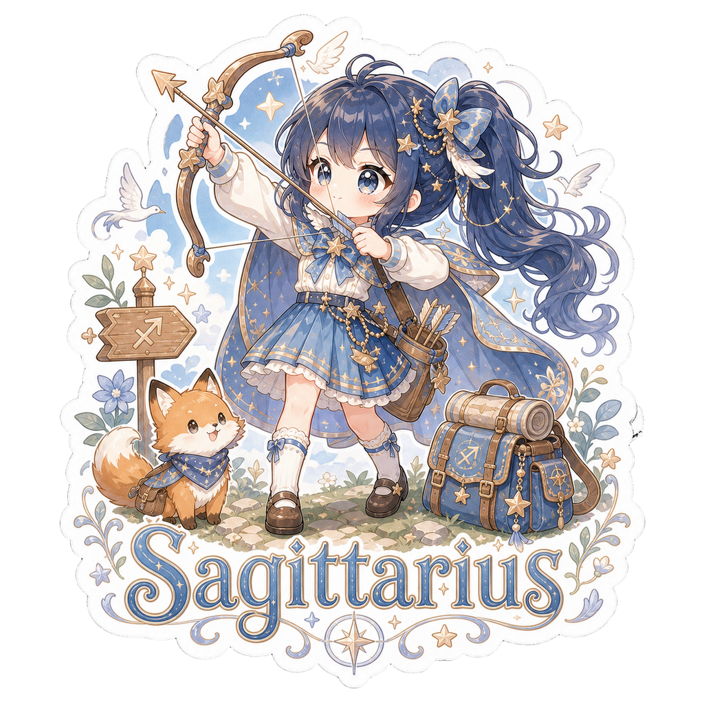 Sagittarius Girl Sticker