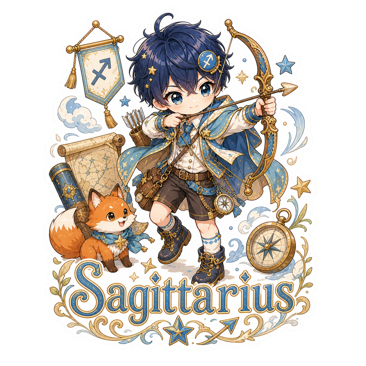 Sagittarius Boy Sticker