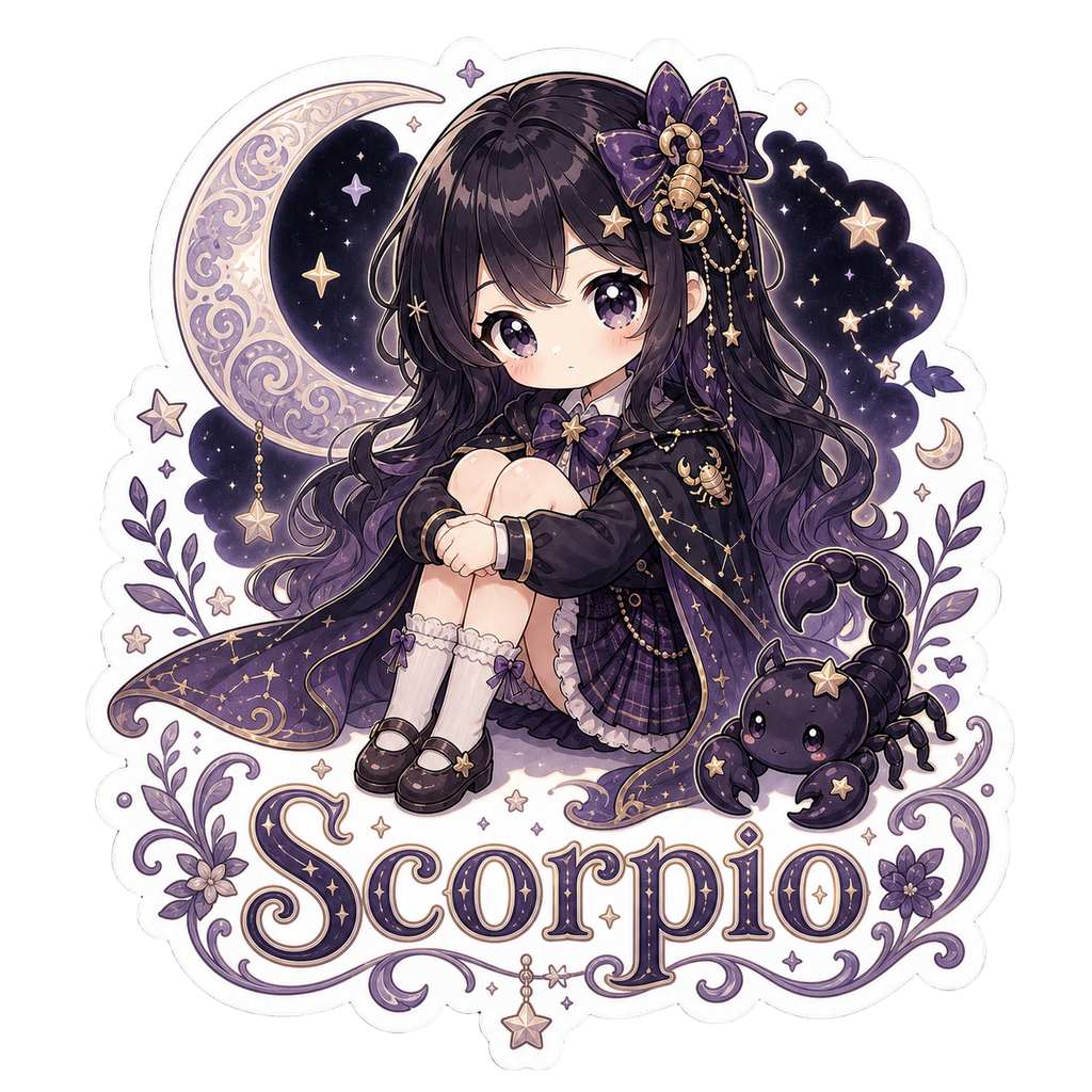 Scorpio Girl Sticker