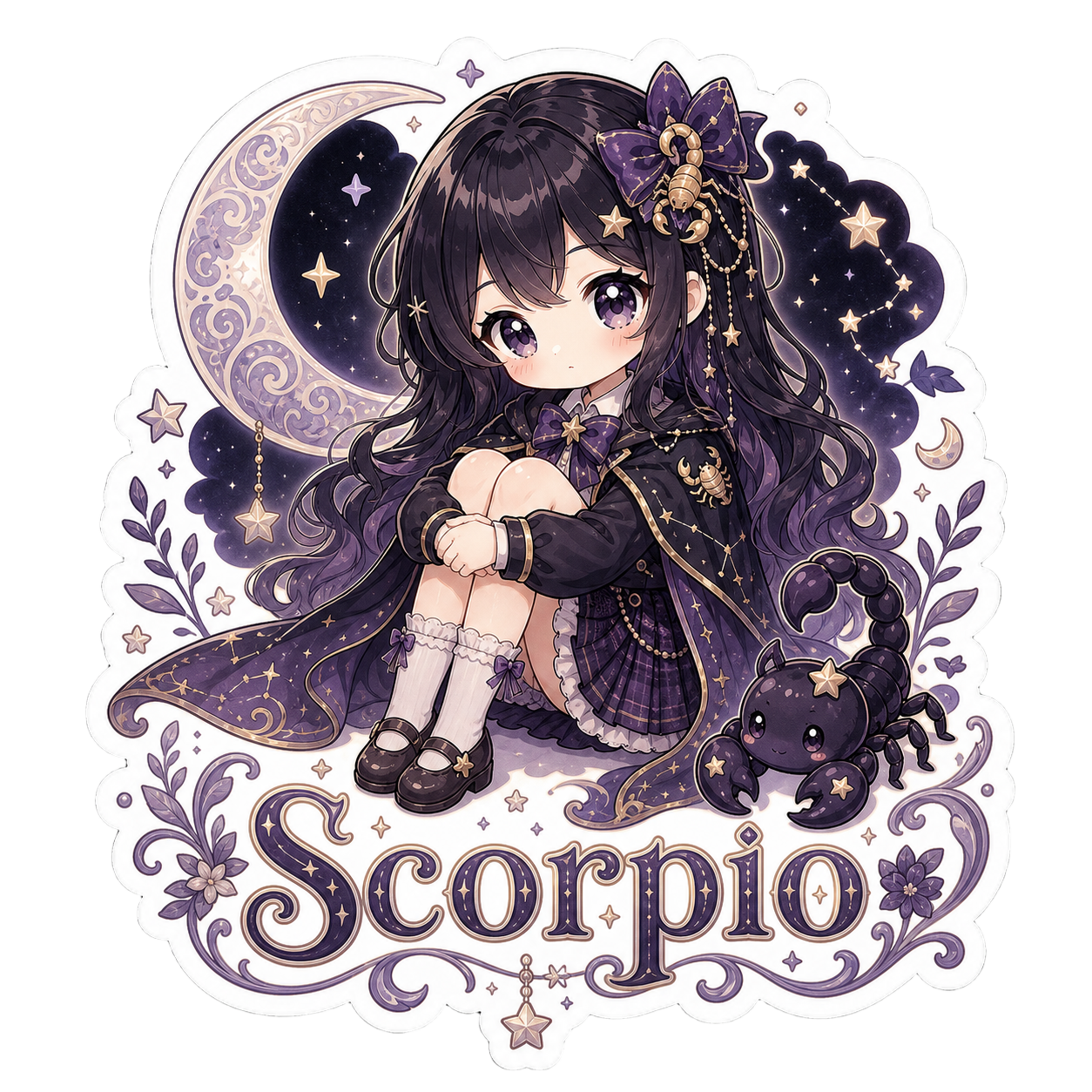 Scorpio Girl Sticker