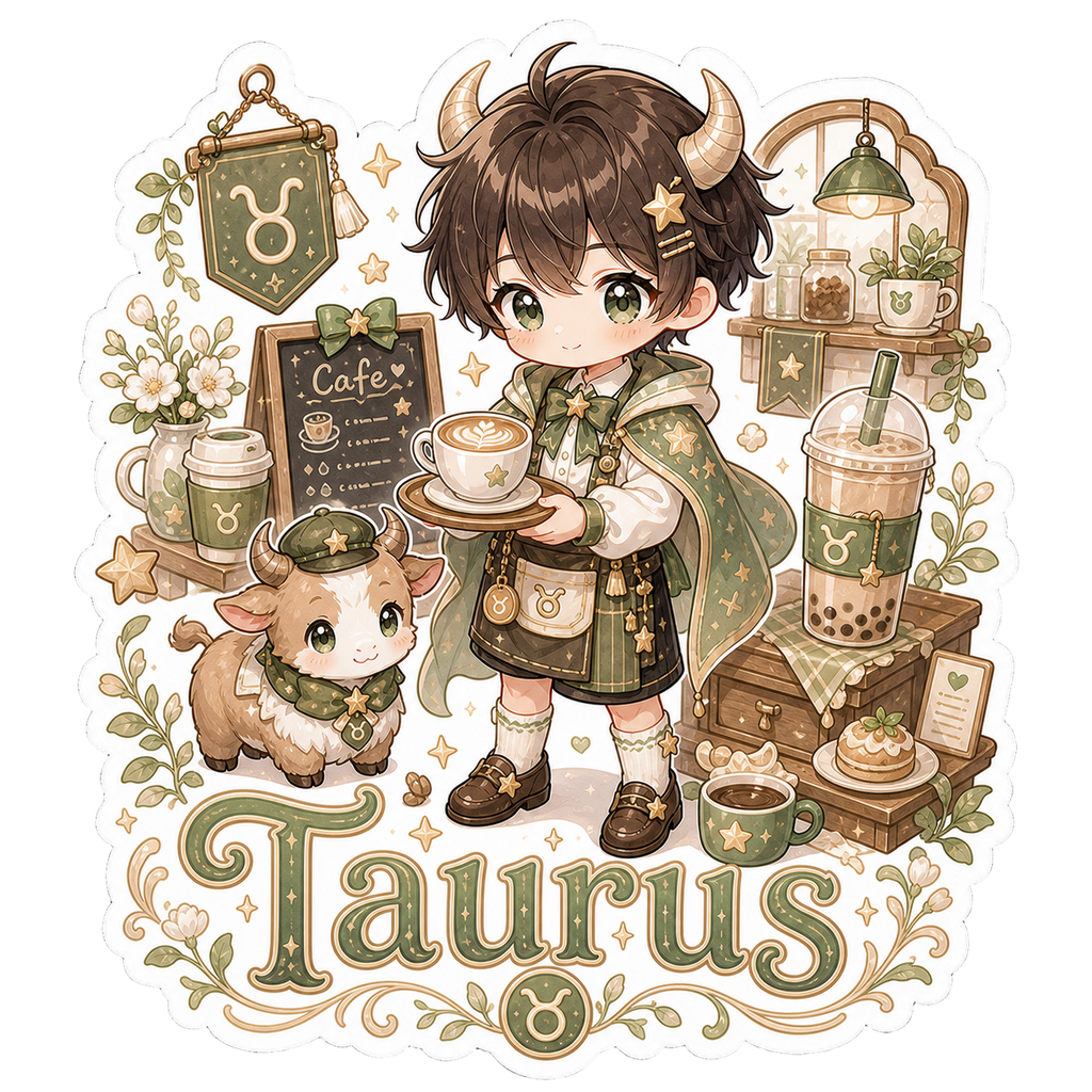 Taurus Boy Sticker