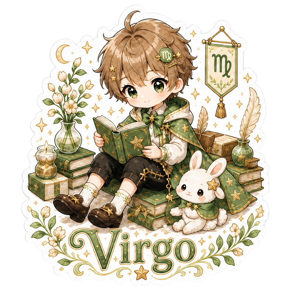 Virgo Boy Sticker