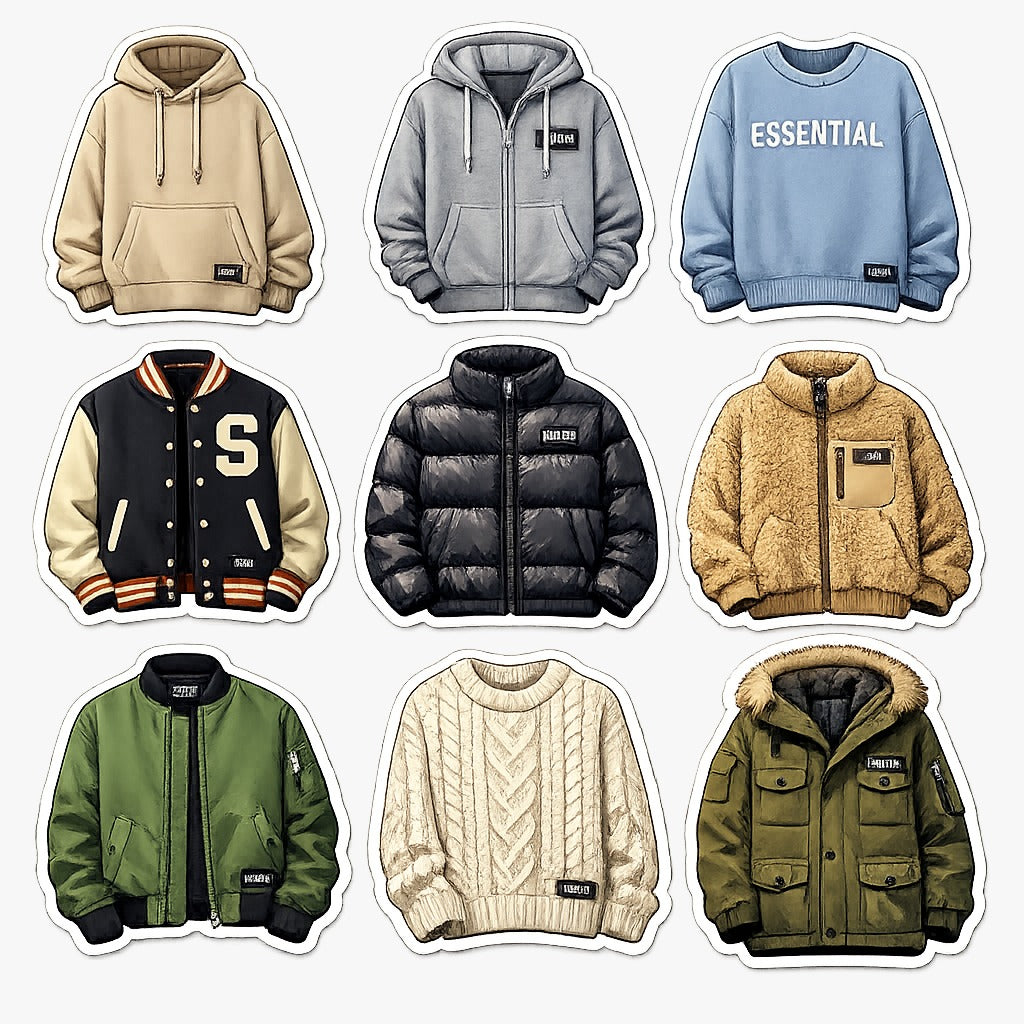 Cozy Outerwear Sticker Pack