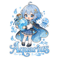 Aquarius Girl Sticker