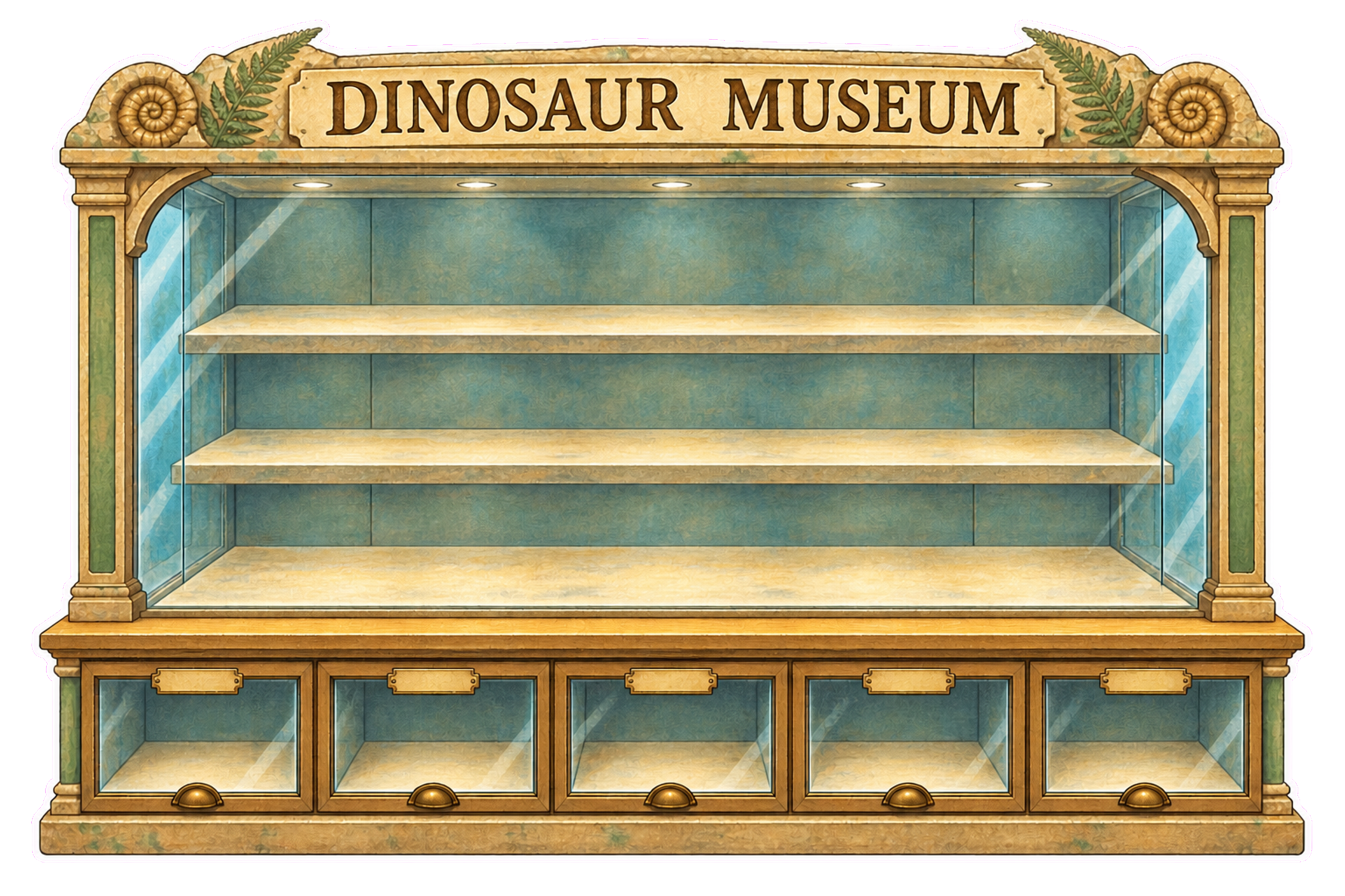 Dinosaur Museum Display Sticker Pack