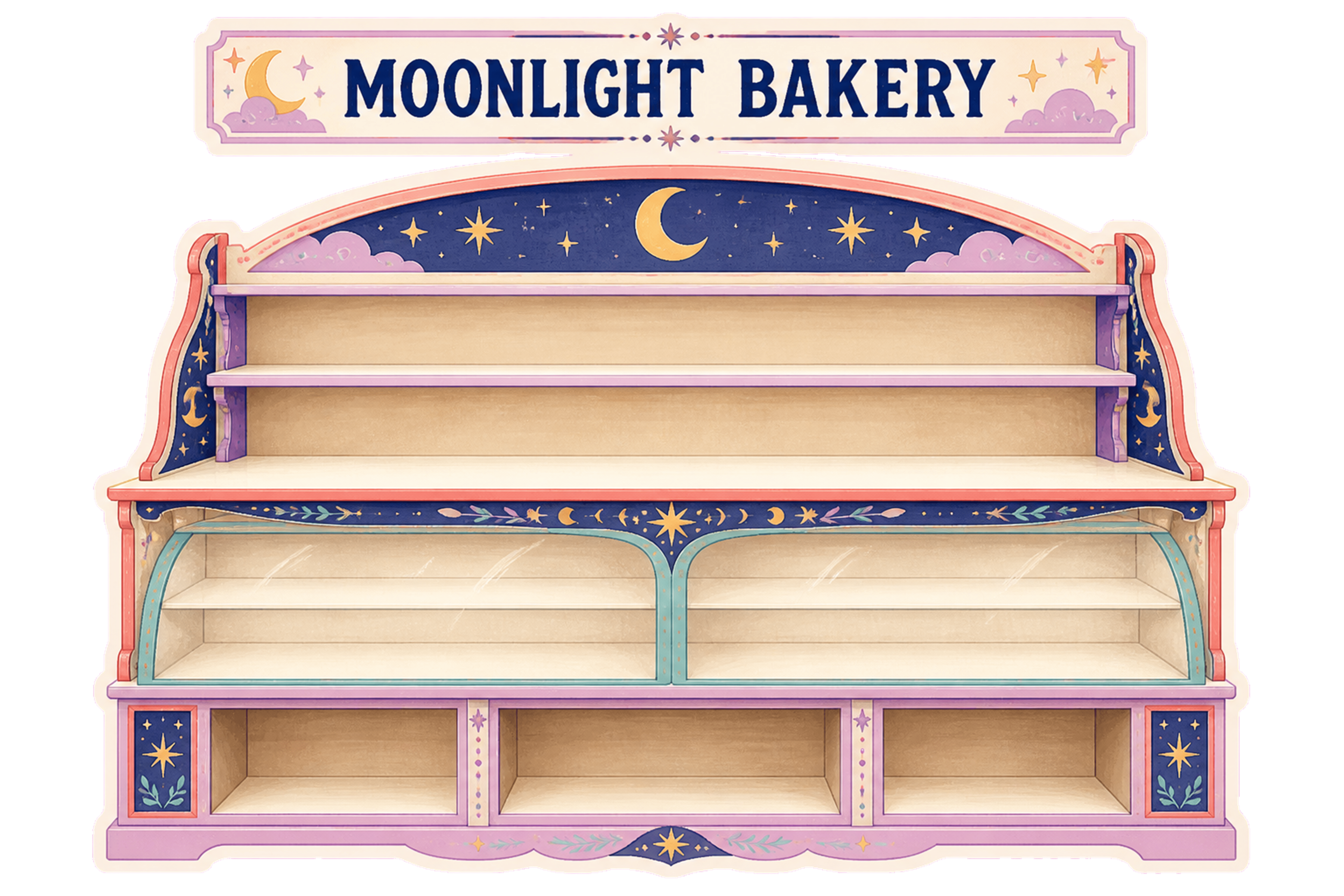 Moonlight Bakery Counter Sticker Pack