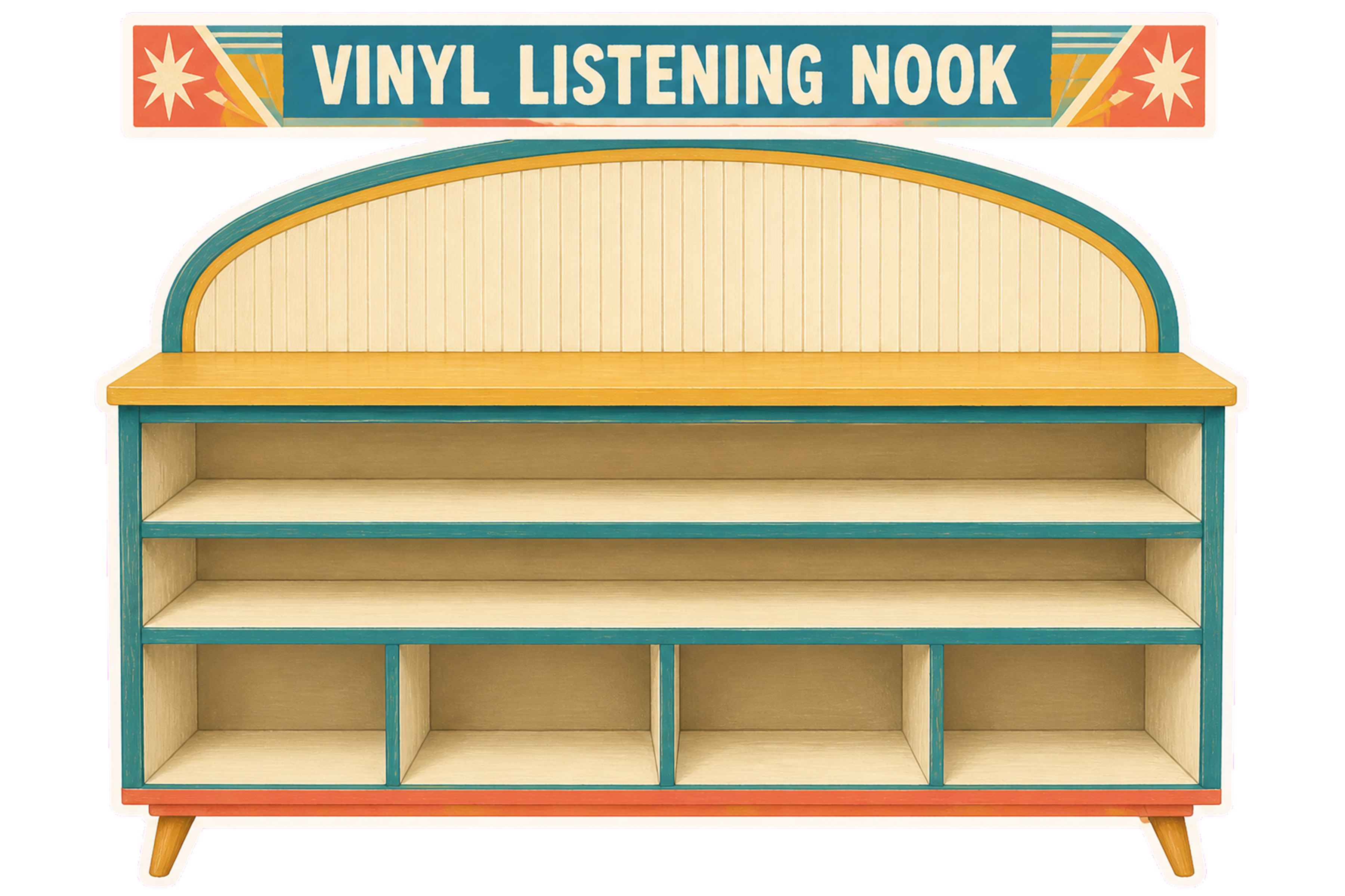 Vinyl Listening Book Sticker Pack