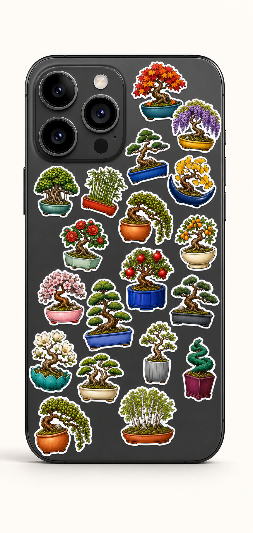 Beautiful Bonsai & Miniature Trees Sticker Pack