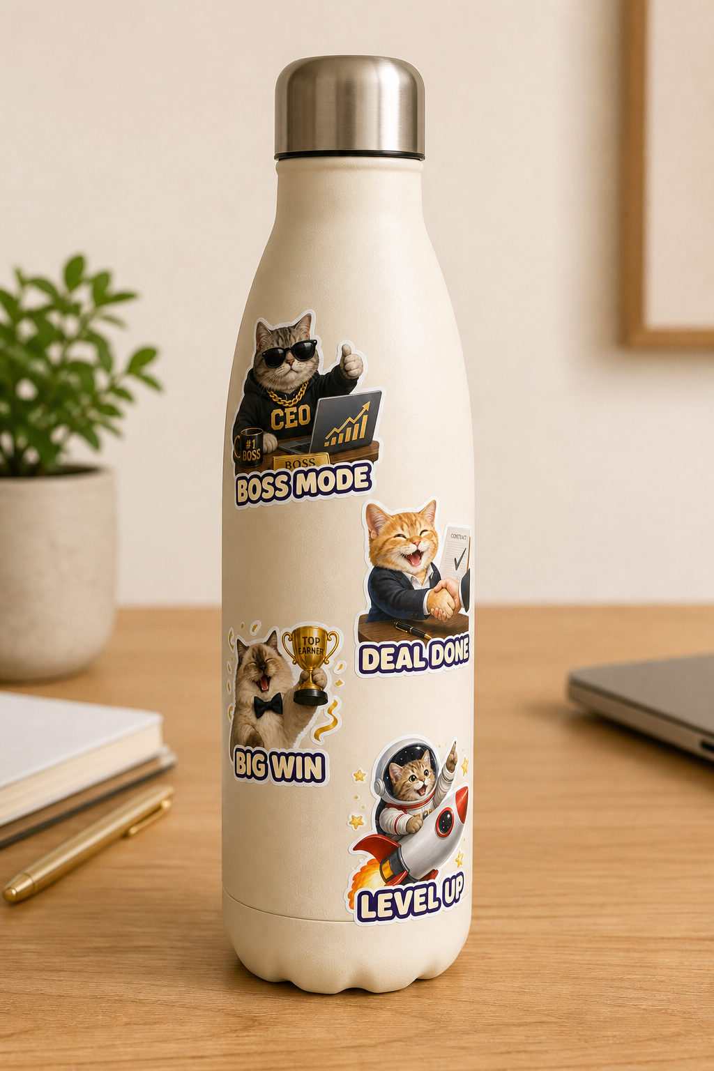 Lucky Cat Wealth & Success sticker pack product image 3