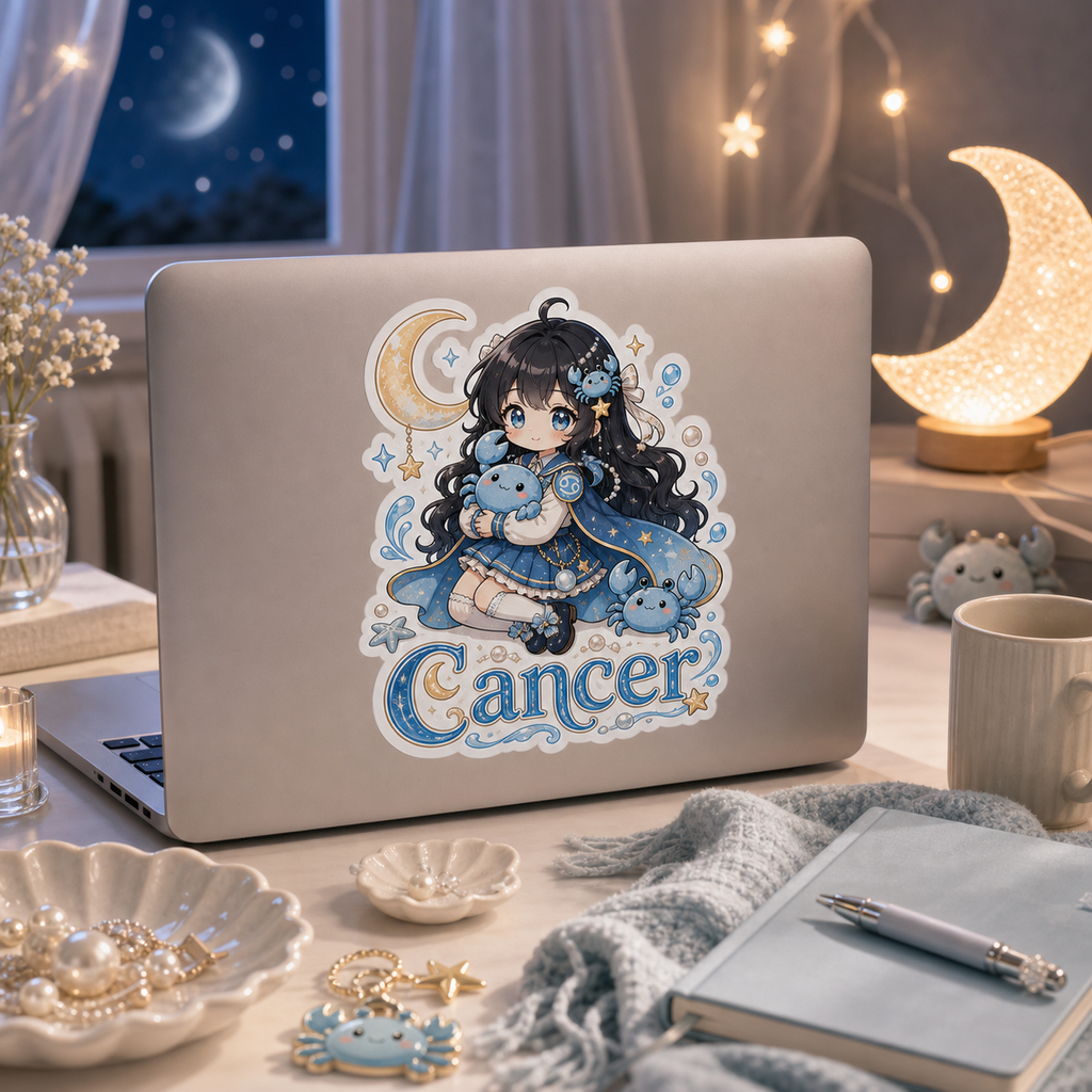 Cancer Girl Sticker