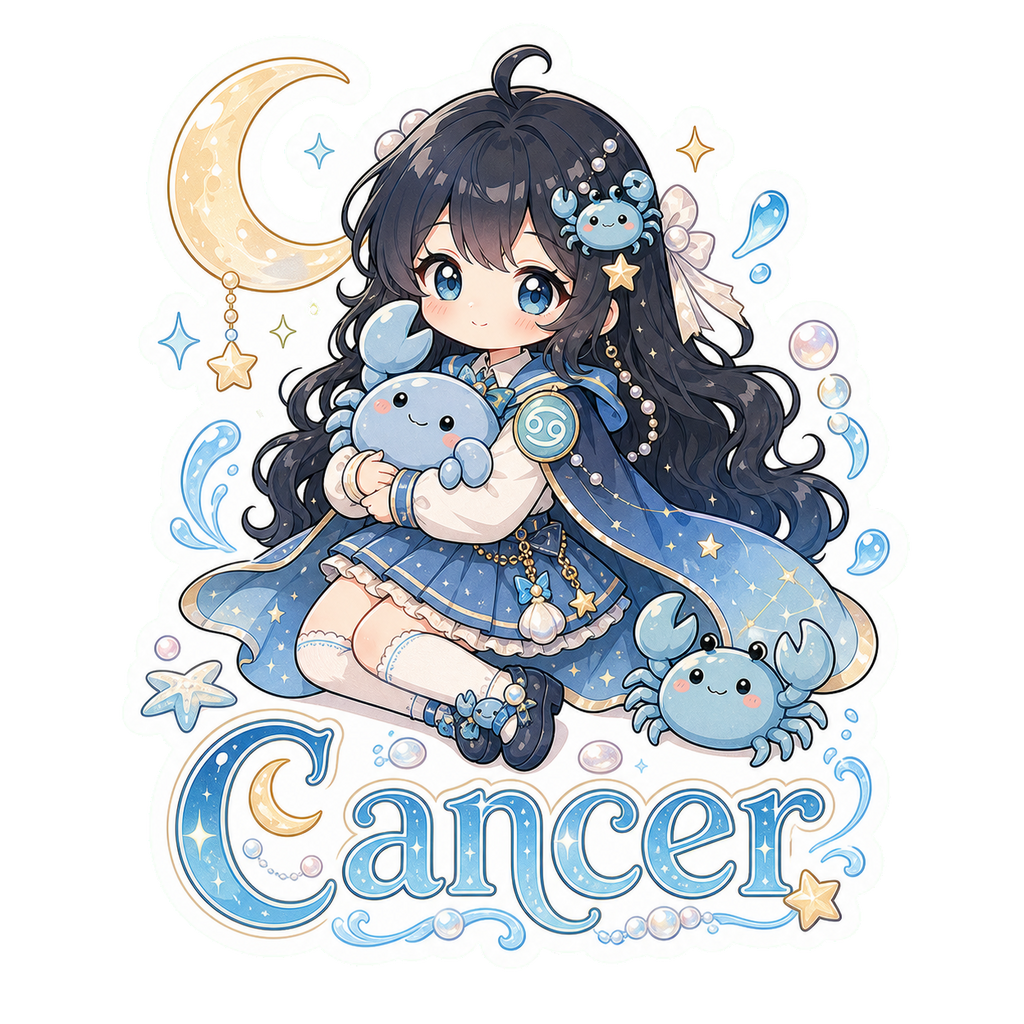 Cancer Girl Sticker